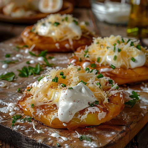 Lángos Recept
